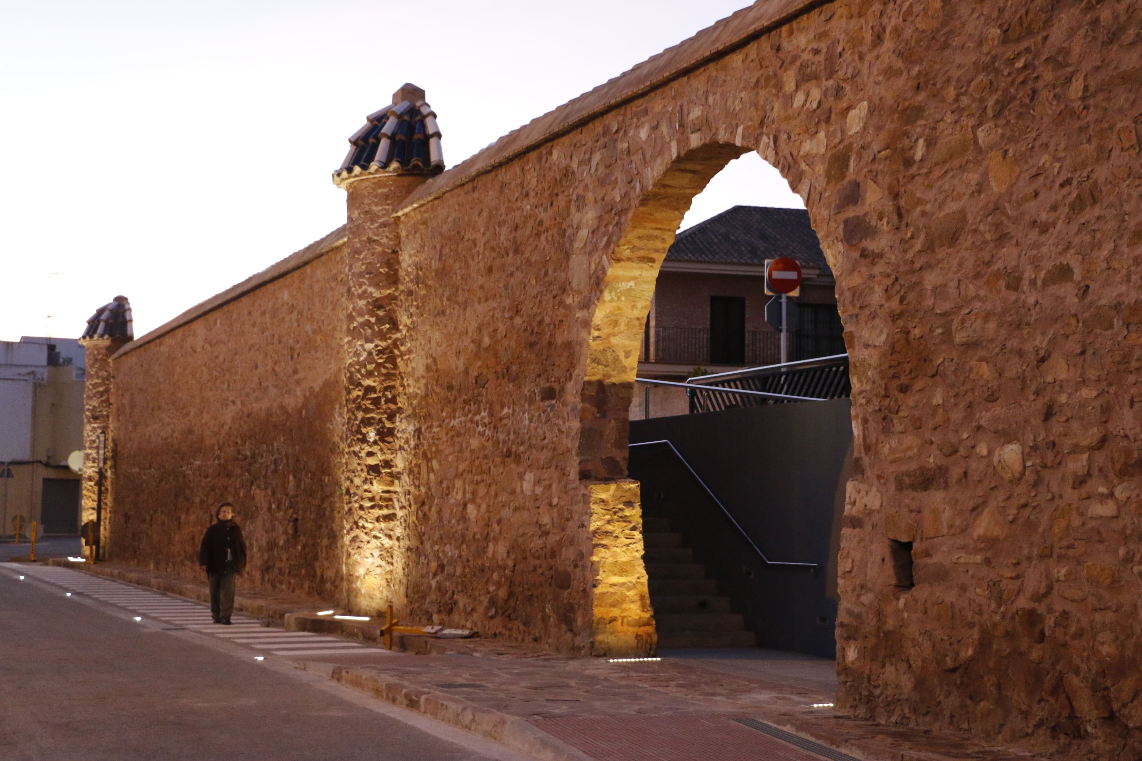 Muralla del jardín botánico